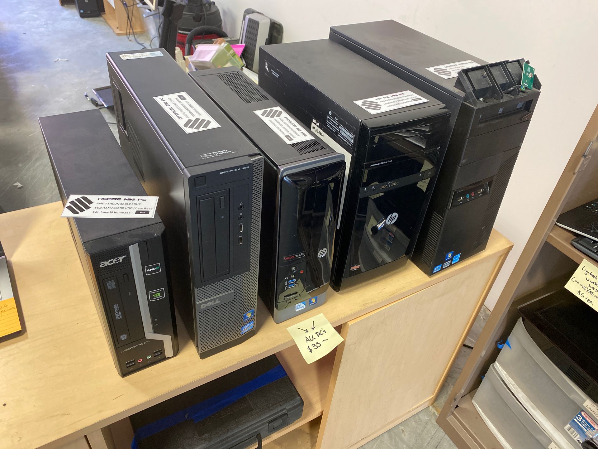 Assorted pentium->i5 Pc’s all $35