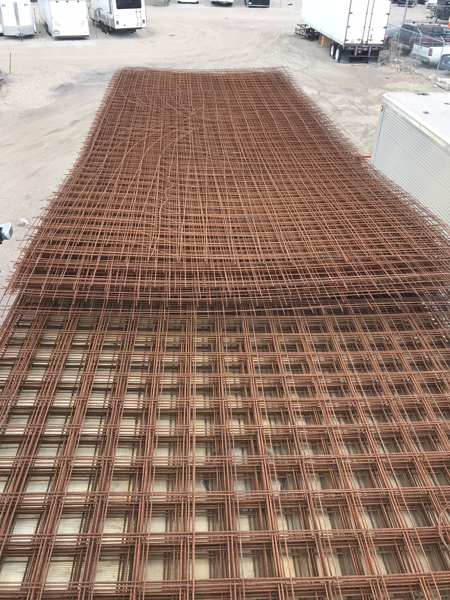 Concrete Reinforcement wire mesh panels 8 ft high 20 ft long