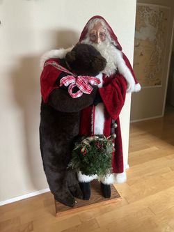 Santa and Bear- 55”.  FAO Schwarz