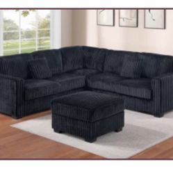 Sectional With Ottoman Brand New In 