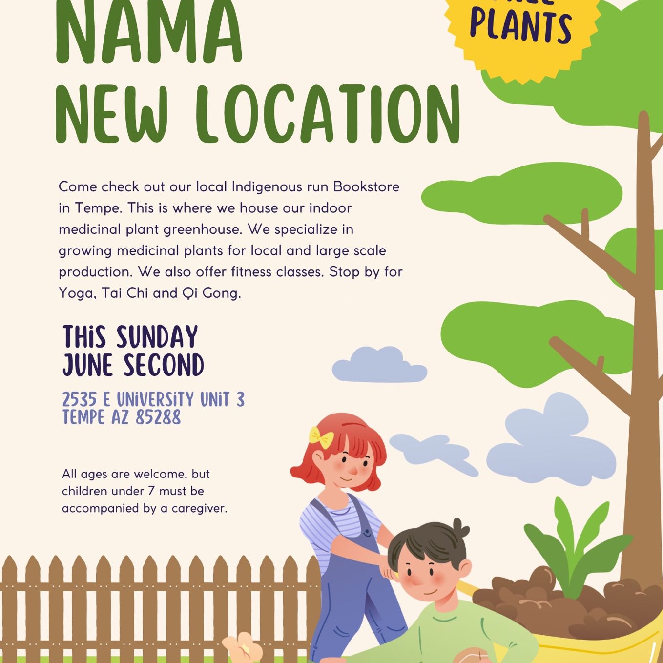 NAMA FREE Plants SUNDAY New Location 