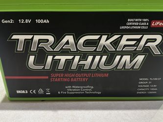 TLi100-ST Tracker Lithium Super High Output Deep Cycle Battery 12.8v 100ah G 31