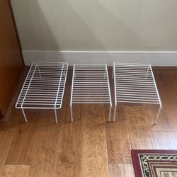 3 Large Wired Shelves