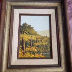 Gorgeous 5x7 Original Painting Signed By Gil Delatorre #106