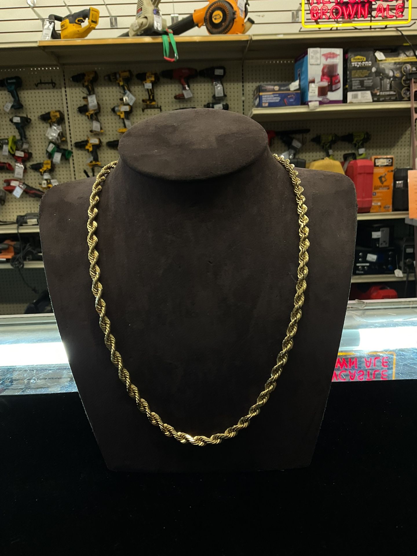 14KT Solid Rope Chain I-2441