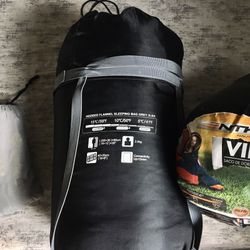 THREE Redcamp Flannel Cotton Sleeping Bag & NTK Lightweight Mummy Sleeping Bag & Insect Shield Travel Sheet