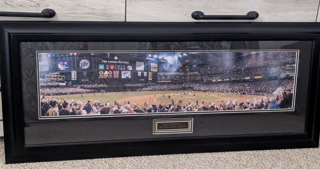 Arizona Diamondbacks World Series Champions Framed And Matted "Field Of Dreams" Photo