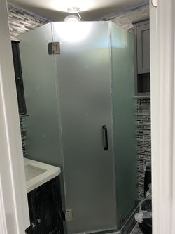 Shower door glass puertas. De vidrio para baños