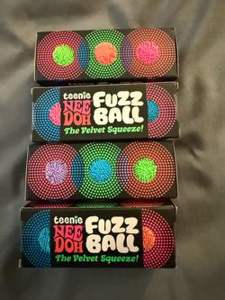 Teenie Nee Doh Fuzz Ball 4-Pack