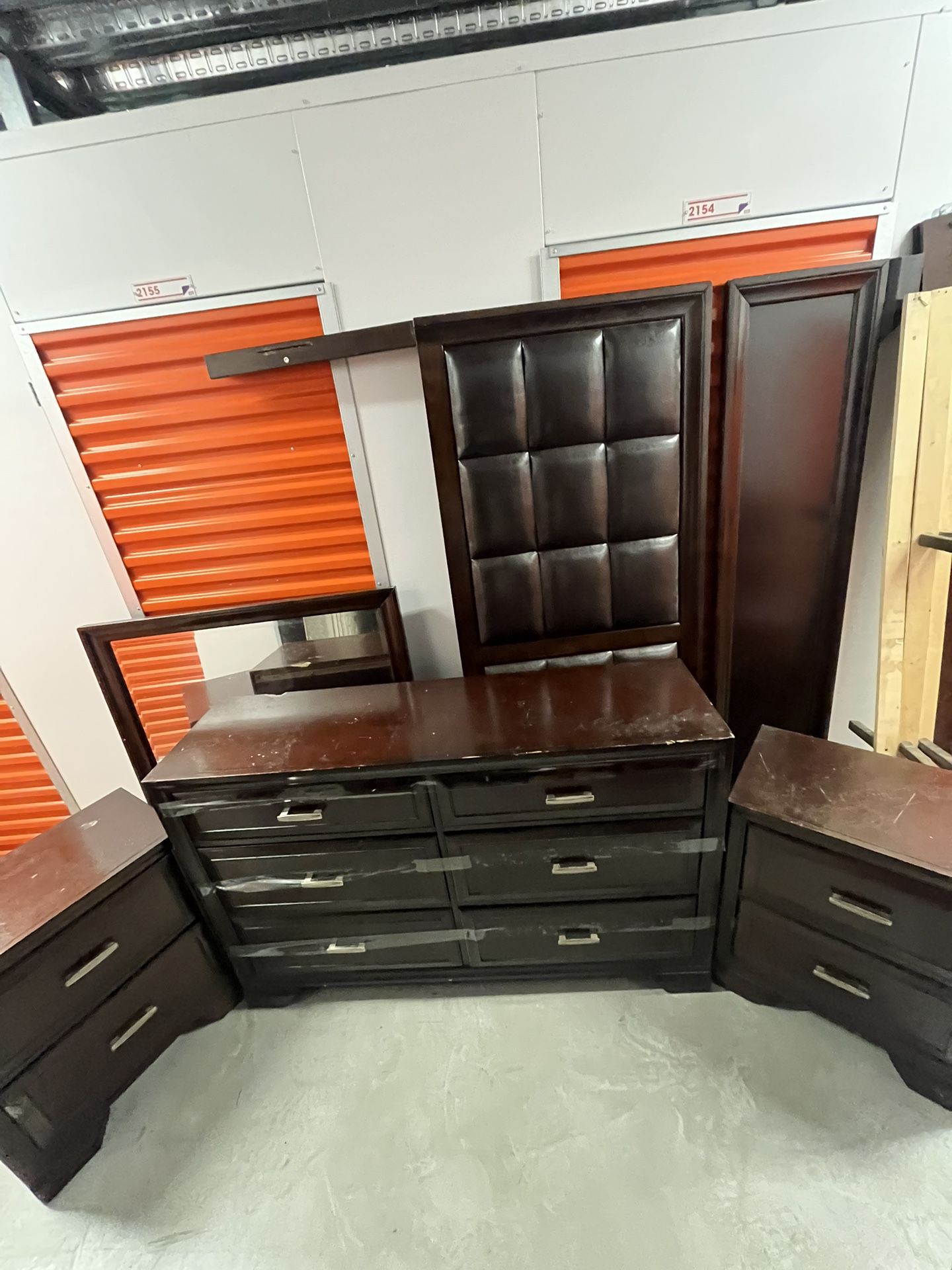 **MUST SELL ASAP!!**  7 piece wood king bedroom set