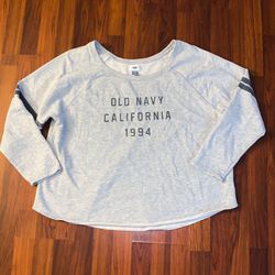 Old Navy Women’s Raw Hem Sweatshirt Size XXL