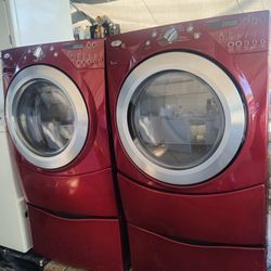 Whirlpool Front Load Washer And Dryer Set Both Works Good 💯📌