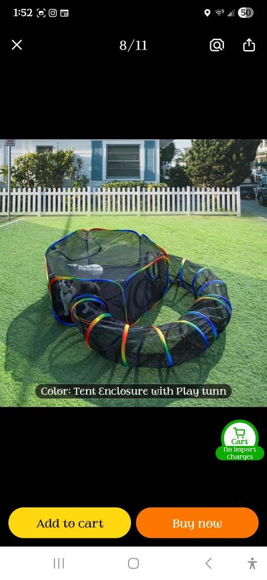 Cat Tent/Tunnel Portable Catio
