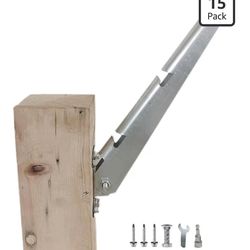 Yerdos Barbed Wire Arm Extend Arm Barbed Wire Hot-Dip Galvanized Steel Cornered Barbwire Arm Barbwire Arm Extensions for Chain Link Fence All Bolts In