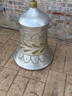 Christmas silver bell decoration