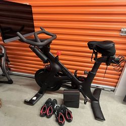 Peloton Bike with Monitor & Mat