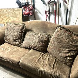 Brown Couches (2) For $40