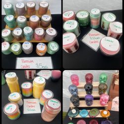 Beeswax Candles, Bath Bombs, and Resin Items