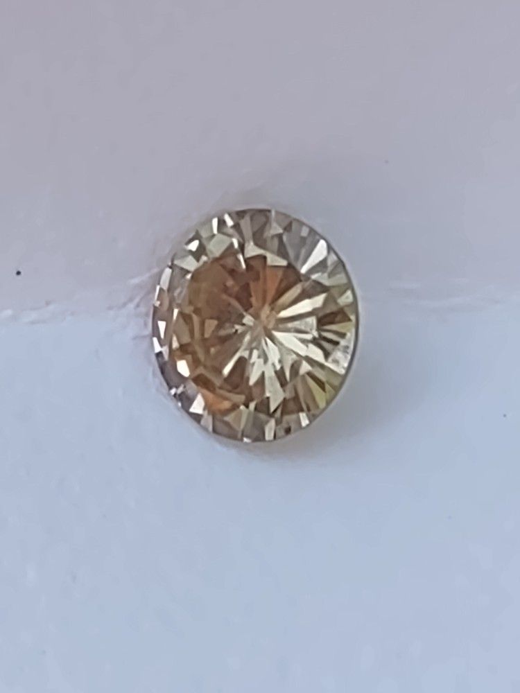Loose Diamond Round.38 Fancy Brown Diamond Natural