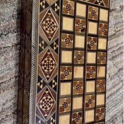 Antique Backgammon game / Hand made