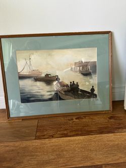 Sea Fishing Watercolor