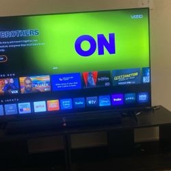 Vizio 55 Inch Tv  With Soundbar And Stand 