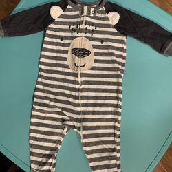 Baby bear zipper pajamas