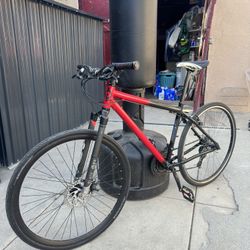 Red And Black Steel Frame Commuter Bike 
