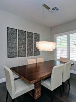 Crate and Barrel Paloma table and 6 C&B Miles chairs