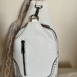 White Cross Body purse