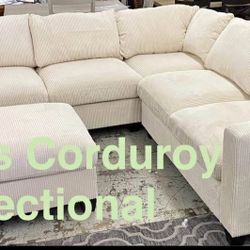 New 99x99 Sectional Couch with Ottoman!
