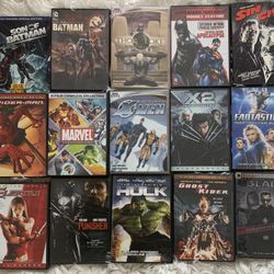 Lot Of 15 Marvel/dc Mix DVDs