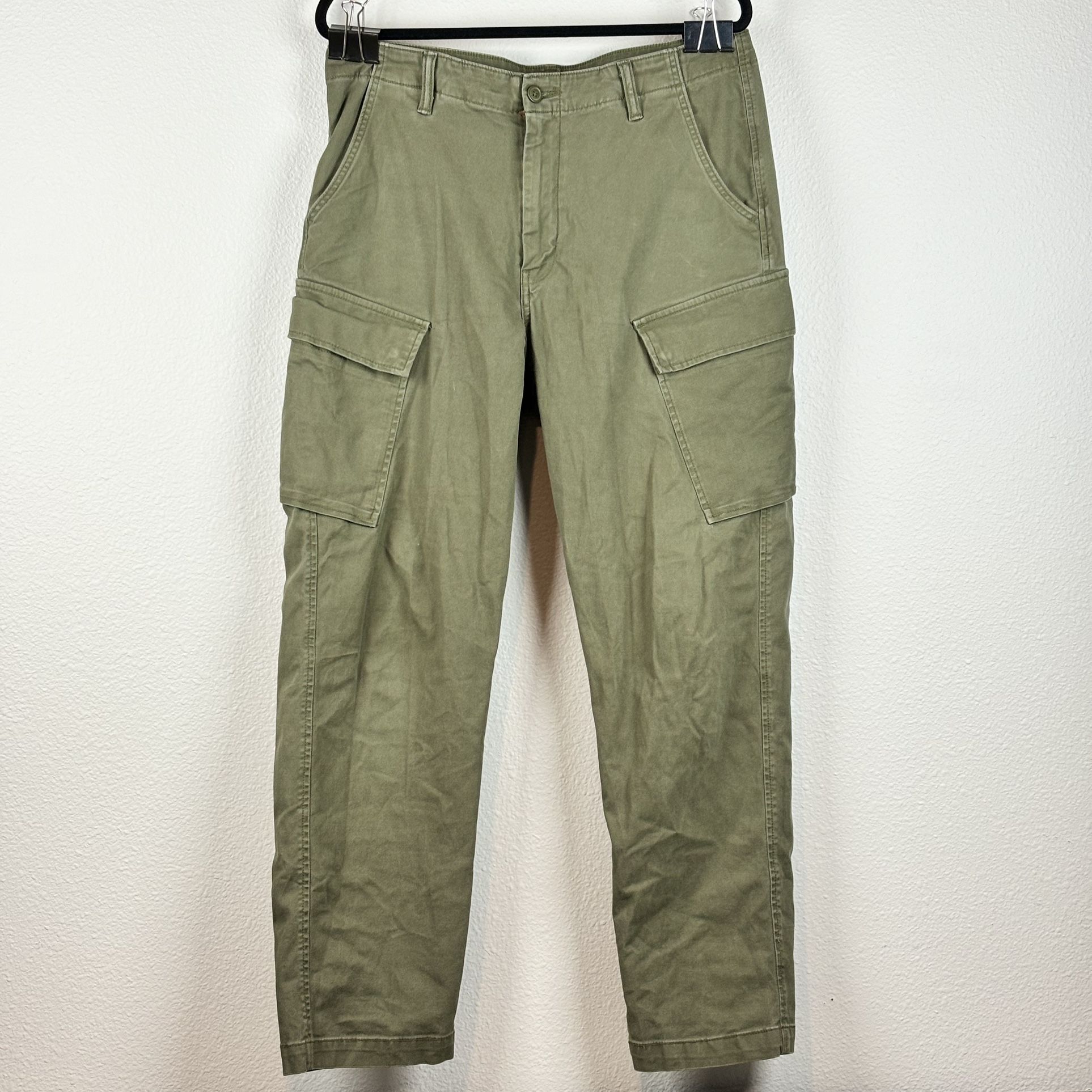 Levi's Men's XX Cargo Taper Green Stretch Pants Size 34/32