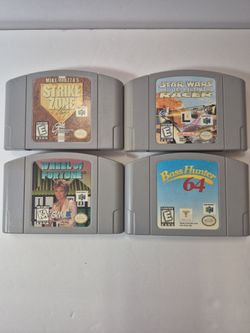 Lot of 4 - NINTENDO 64 Assorted Games - Used
