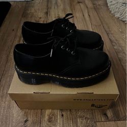 Dr. Martins 1461 Quad ‘Smooth Leather Platform’ - Size 10