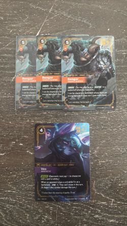 Riftbound - Rengar (Trophy Hunter) 3x , Vex (Apathetic) 1x