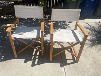 4 Indoor/Outdoor Folding Director’s Chairs