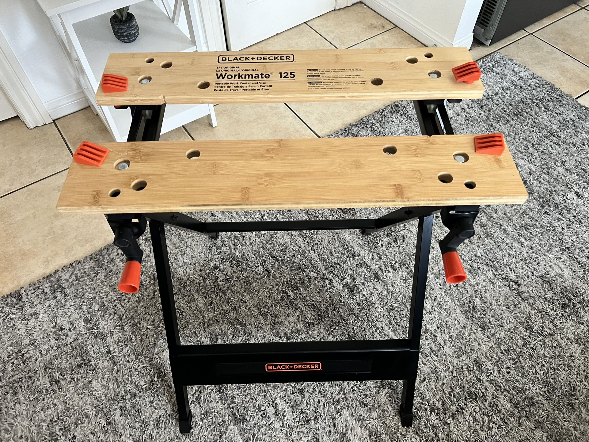 BLACK+DECKER WM125 Workbench, Black, Steel, Painted