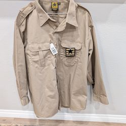 Propper Khaki/Tan Long-Sleeve Tactical Shirt Mens Size XXLR