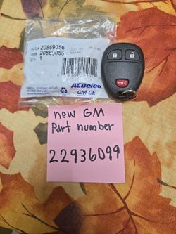 3 Button Keyless Entry Remote Key Fob  $50 GM OEM new I Dont Program One For $50 Or Two For$80