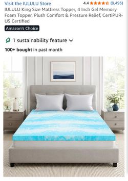 King size memory foam mattress topper