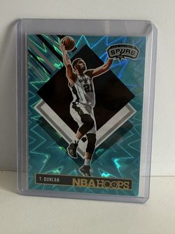 Tim Duncan Teal Explosion Nba Hoops