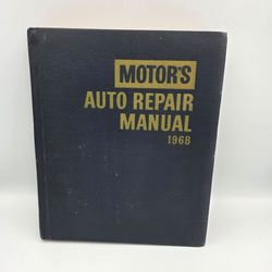 Motors Auto Repair Manual 31st Edition 1968 Hardcover  1962-68 Car Models Blue