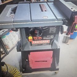 Craftsman Table Saw And Dust Collector 
