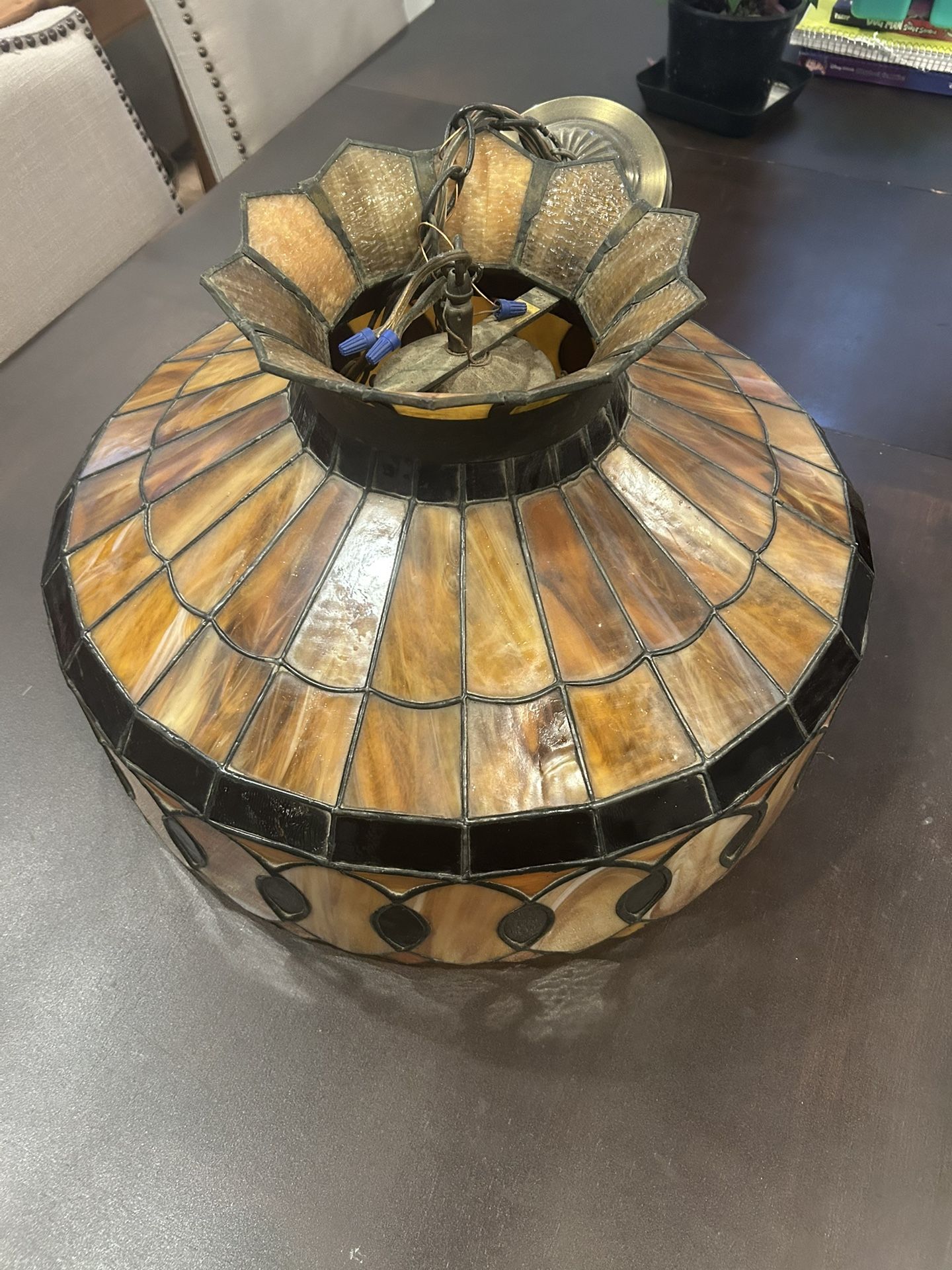 Stained Glass Hanging Light