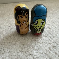 Disney Wobble Toy Beanz - Alladin & Jimmy Cricket