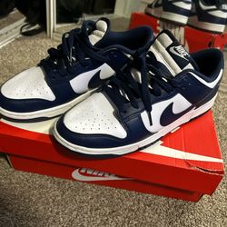 Navy Dunks Size 9 