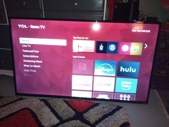 50' TCL Roku flatscreen tv