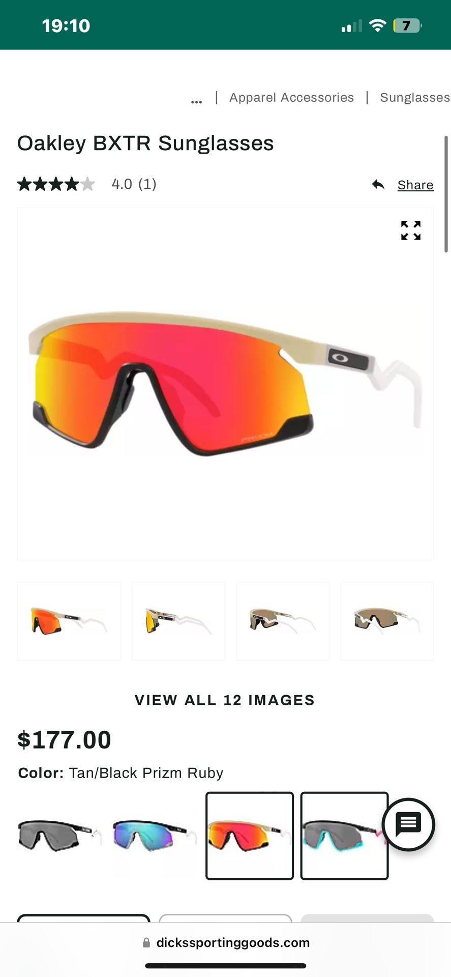 Oakley BXTR Sunglasses And Lens