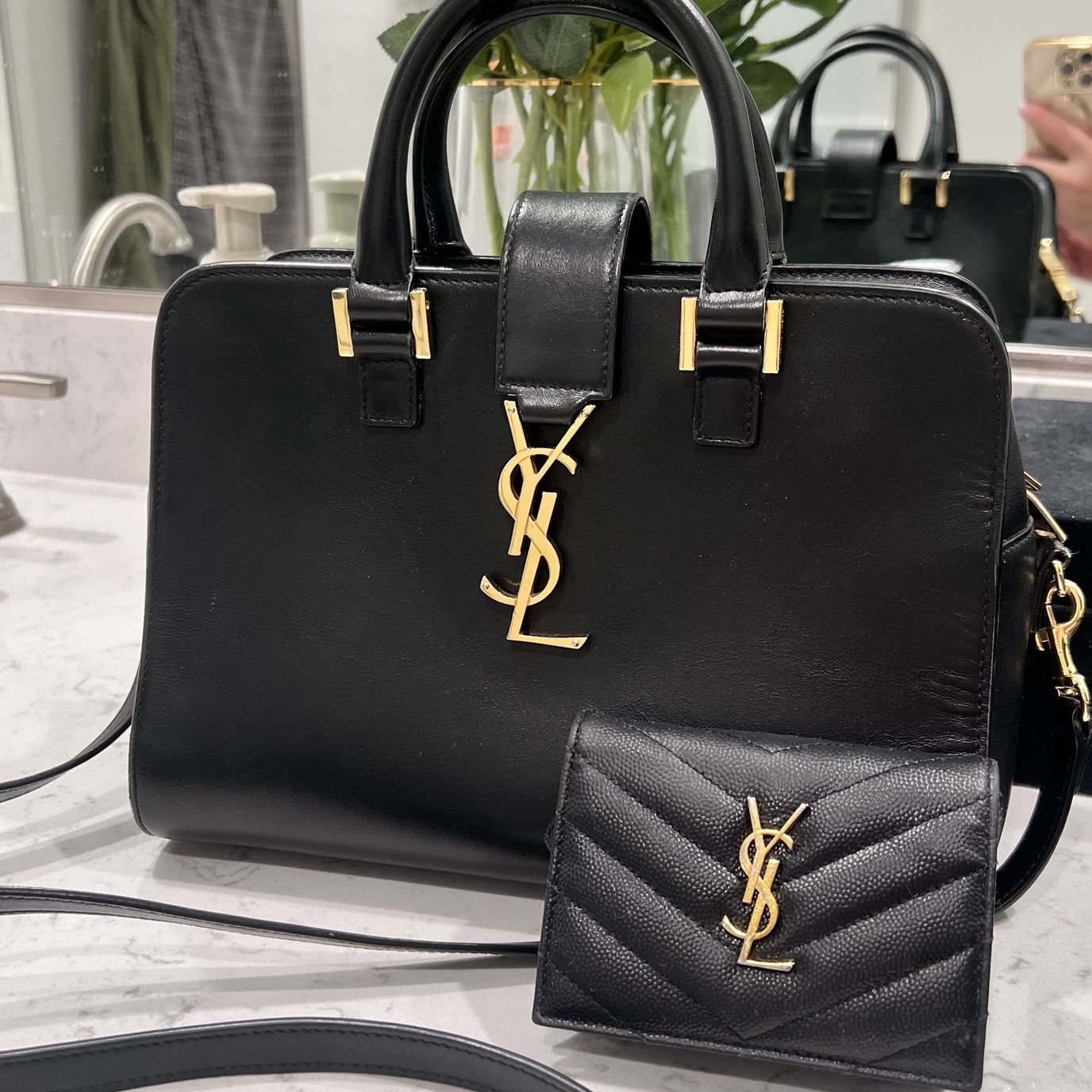 Authentic YSL Handbag and Wallet set